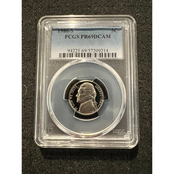 1986-S Jefferson Nickel - Picture 1 of 2